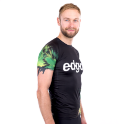 Jersey męski boczny czarny/zielony